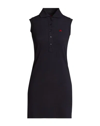Peuterey Woman Mini Dress Midnight Blue Size S Cotton, Modal, Elastane In Black