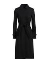 Peuterey Woman Overcoat & Trench Coat Black Size 6 Polyamide, Elastane