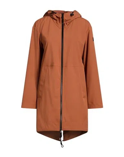Peuterey Woman Overcoat & Trench Coat Camel Size 10 Polyester, Elastane In Sand