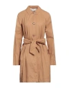 Peuterey Woman Overcoat Camel Size 6 Polyamide In Beige