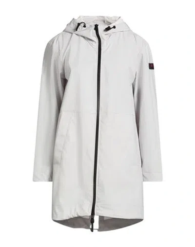 Peuterey Woman Overcoat & Trench Coat Grey Size 12 Polyester, Elastane In Gray