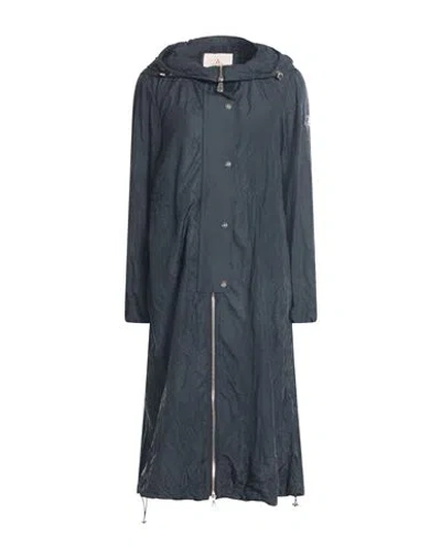 Peuterey Woman Overcoat & Trench Coat Navy Size 8 Polyester In Blue