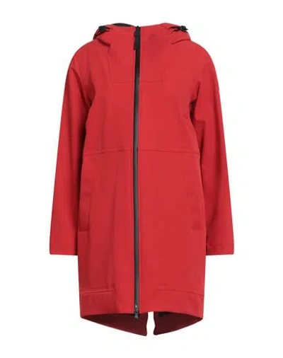 Peuterey Woman Overcoat & Trench Coat Red Size 8 Polyamide, Polyester, Elastane