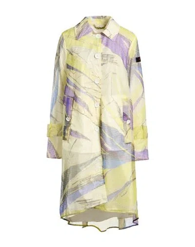 Peuterey Woman Overcoat & Trench Coat Yellow Size 6 Polyamide