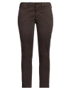 Peuterey Woman Pants Chocolate Brown Size 6 Cotton, Elastane In Multi