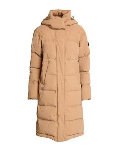 Peuterey Woman Puffer Apricot Size 6 Polyamide In Brown