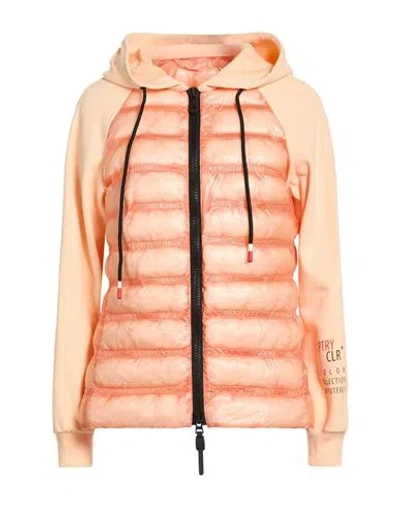 Peuterey Woman Puffer Apricot Size 6 Polyester In Brown