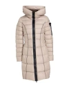 Peuterey Woman Puffer Beige Size 10 Polyester In Brown