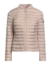 Peuterey Woman Puffer Beige Size 10 Polyester In Neutral