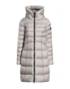 Peuterey Woman Puffer Beige Size 6 Polyester In Gray