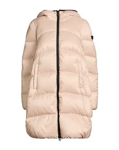 Peuterey Woman Puffer Beige Size 8 Polyester In Neutral