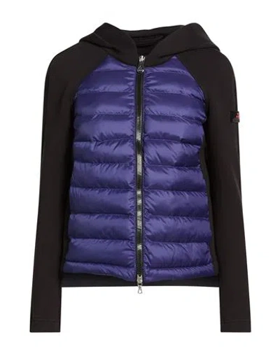 Peuterey Woman Puffer Blue Size 10 Polyester, Viscose In Multi