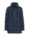 Peuterey Woman Puffer Blue Size 8 Polyamide, Polyester