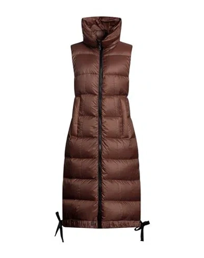 Peuterey Woman Puffer Brown Size 6 Polyester