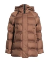 Peuterey Woman Puffer Brown Size 8 Polyester