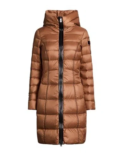 Peuterey Woman Puffer Camel Size 4 Polyester In Brown