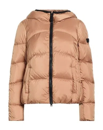 Peuterey Woman Puffer Camel Size 8 Polyester In Brown