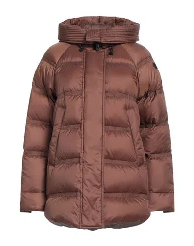 Peuterey Woman Puffer Chocolate Brown Size 8 Polyester