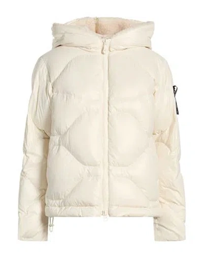 Peuterey Woman Puffer Cream Size 2 Polyamide In Neutral