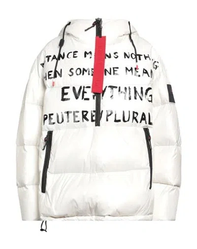 Peuterey Woman Puffer Cream Size M Polyester In Multi