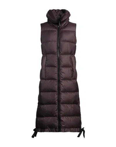 Peuterey Woman Puffer Dark Brown Size 6 Polyester