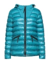 Peuterey Woman Puffer Deep Teal Size 6 Polyamide, Polyester, Elastane