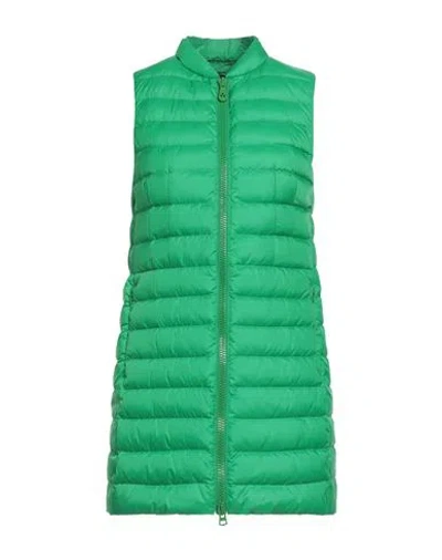 Peuterey Woman Puffer Green Size 6 Polyester