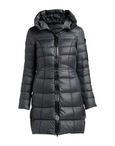 Peuterey Woman Puffer Grey Size 6 Polyester