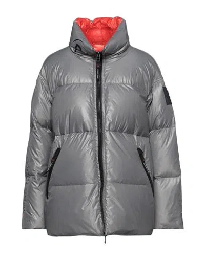 Peuterey Woman Puffer Grey Size M Polyester In Gray