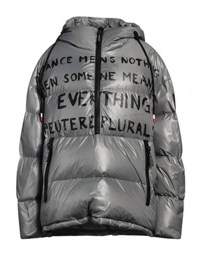 Peuterey Woman Puffer Grey Size S Polyester In Gray