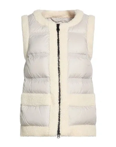 Peuterey Woman Puffer Ivory Size 4 Polyester In White