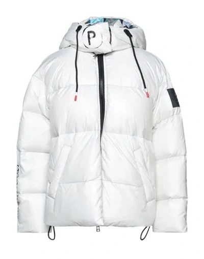 Peuterey Woman Puffer Ivory Size S Polyester In White