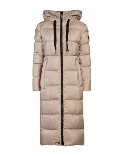 Peuterey Woman Puffer Khaki Size 4 Polyester In Beige