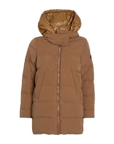 Peuterey Woman Puffer Light Brown Size 2 Polyamide, Polyester