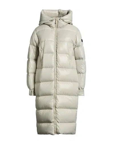 Peuterey Woman Puffer Light Green Size 10 Polyamide In White