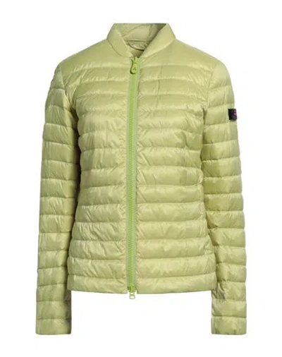 PEUTEREY PEUTEREY WOMAN PUFFER LIGHT GREEN SIZE 4 POLYESTER