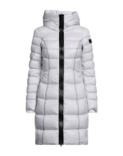 Peuterey Woman Puffer Light Grey Size 10 Polyester In Gray