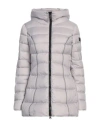 Peuterey Woman Puffer Light Grey Size 16 Polyester In Ice