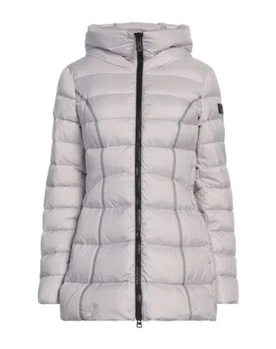 Peuterey Woman Puffer Light Grey Size 16 Polyester In Ice
