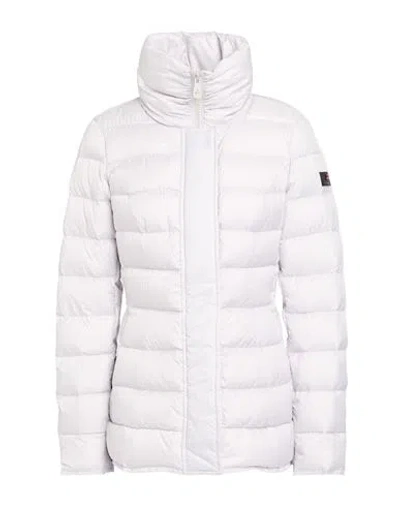 Peuterey Woman Puffer Light Grey Size 4 Polyester In Gray