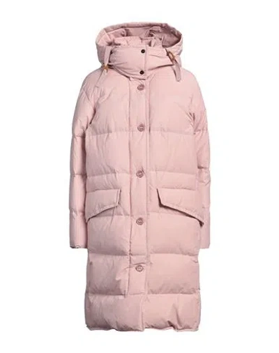 Peuterey Woman Puffer Light Pink Size 6 Cotton, Polyamide