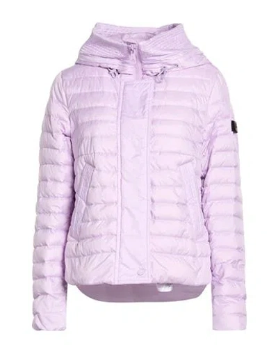 Peuterey Woman Puffer Lilac Size 10 Polyester In Multi