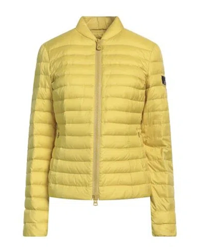 Peuterey Woman Puffer Lime Green Size 6 Polyester