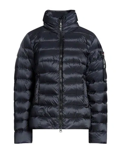 Peuterey Woman Puffer Midnight Blue Size 4 Polyester