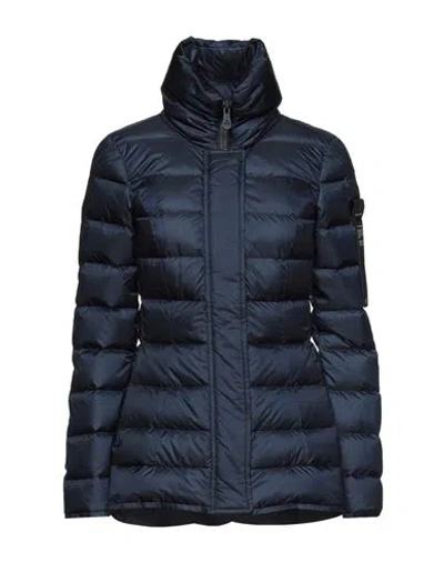 Peuterey Woman Puffer Midnight Blue Size 6 Polyester