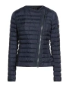 Peuterey Woman Puffer Midnight Blue Size 8 Polyester In Multi