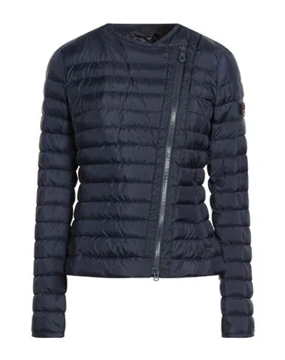 Peuterey Woman Puffer Midnight Blue Size 8 Polyester In Multi