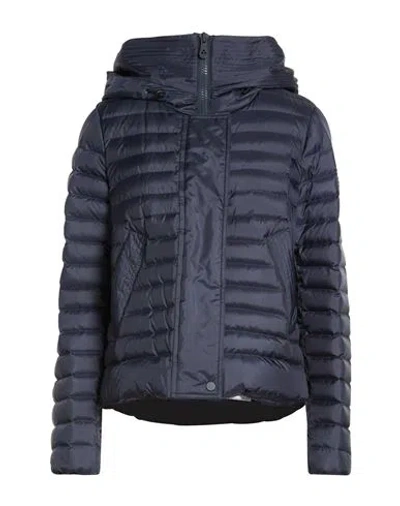 Peuterey Woman Puffer Midnight Blue Size 6 Polyester In Multi