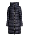 Peuterey Woman Puffer Midnight Blue Size 8 Polyester In Brown