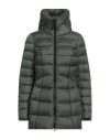 Peuterey Woman Puffer Military Green Size 12 Polyester
